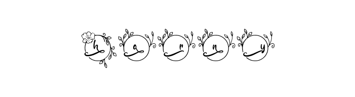 Abilane Flower Monogram Regular  Free Fonts Download