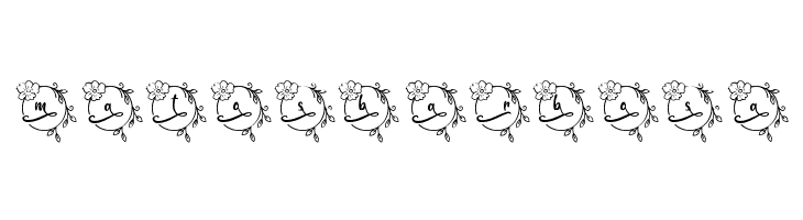 Abilane Flower Monogram Regular  Free Fonts Download