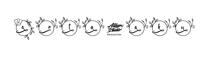 Abilane Flower Monogram Regular  Free Fonts Download