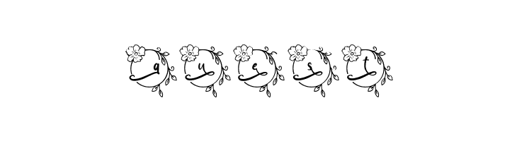 Abilane Flower Monogram Regular  Free Fonts Download