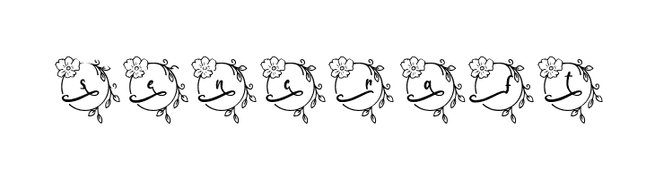 Abilane Flower Monogram Regular  Free Fonts Download