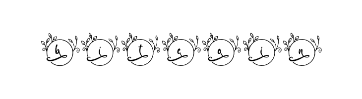 Abilane Flower Monogram Regular  Free Fonts Download