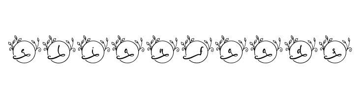Abilane Flower Monogram Regular  Free Fonts Download