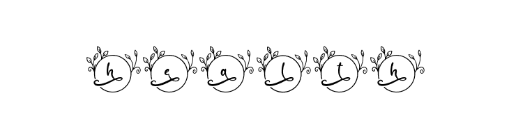 Abilane Flower Monogram Regular  Free Fonts Download