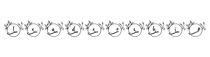 Abilane Flower Monogram Regular  Free Fonts Download