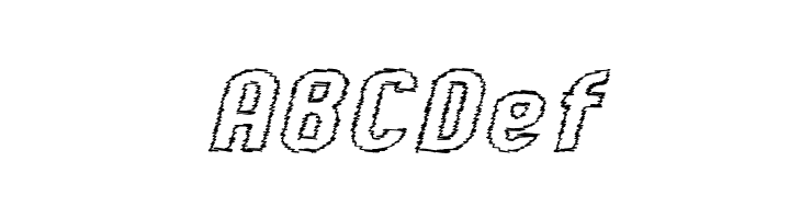 Kumba Scrawl Outline Expanded Italic  Free Fonts Download