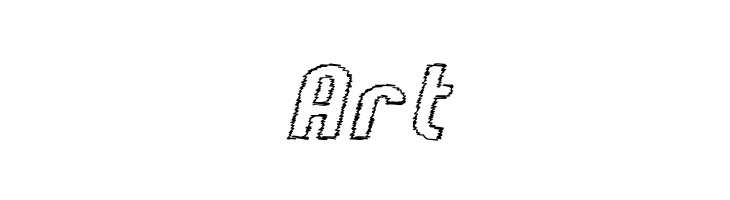 Kumba Scrawl Outline Expanded Italic  Free Fonts Download