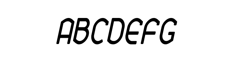 Ekela Round Condensed Italic  Free Fonts Download