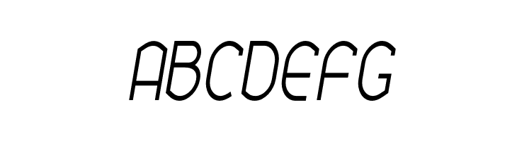 Ekela Light Condensed Italic  Free Fonts Download