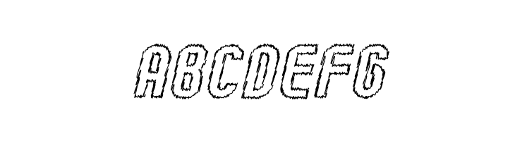 Kumba Sketch Outline Italic  Free Fonts Download