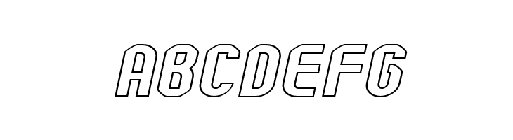 Kumba Outline Expanded Italic  Free Fonts Download