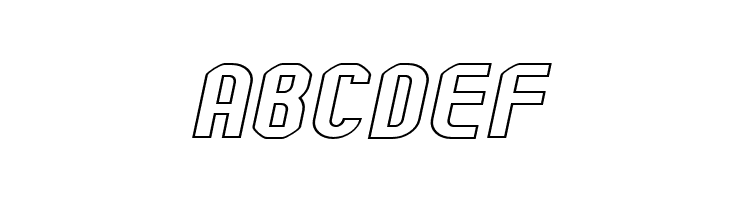 Kumba Outline Expanded Italic  Free Fonts Download