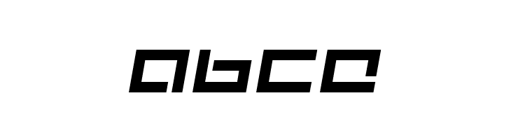 Mecha Italic  Free Fonts Download