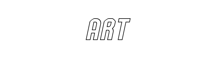 Kumba Outline Italic  Free Fonts Download