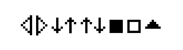 MiniStrzalki  Free Fonts Download