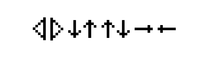 MiniStrzalki  Free Fonts Download