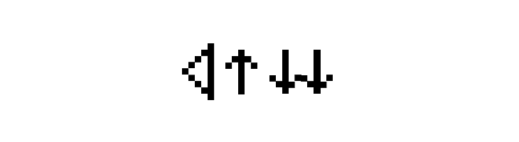 MiniStrzalki  Free Fonts Download