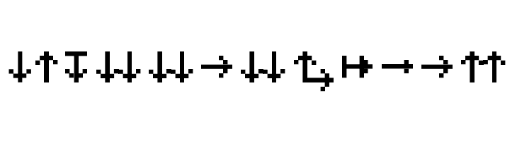MiniStrzalki  Free Fonts Download