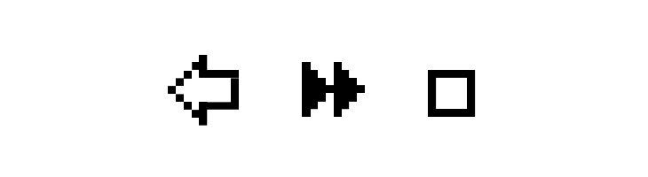 MiniStrzalki  Free Fonts Download