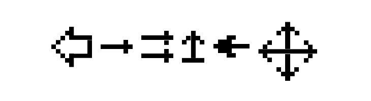 MiniStrzalki  Free Fonts Download