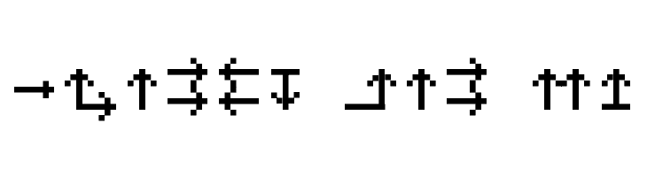 MiniStrzalki  Free Fonts Download