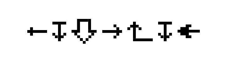 MiniStrzalki  Free Fonts Download