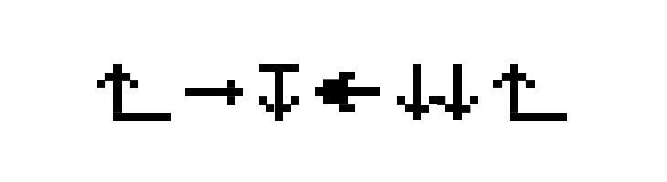 MiniStrzalki  Free Fonts Download