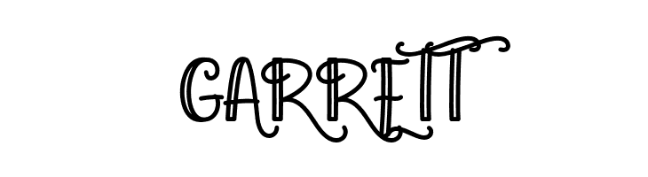 Agatha Caroline Outlined  Free Fonts Download