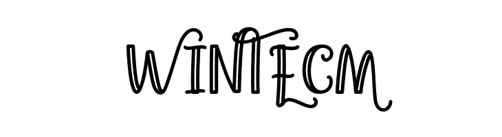 Agatha Caroline Outlined  Free Fonts Download