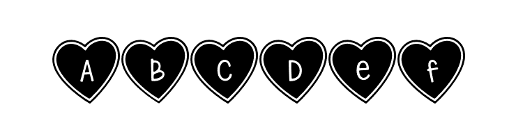 (True_Love_Hearts)  Free Fonts Download