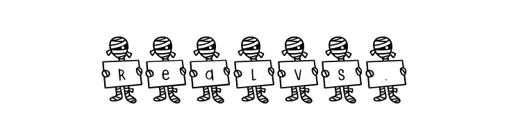 Spooky*Mummy*Letters  Free Fonts Download