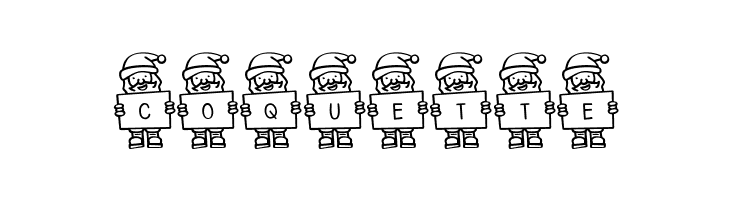 Merry Santa Letters  Free Fonts Download