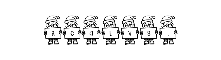 Merry Santa Letters  Free Fonts Download