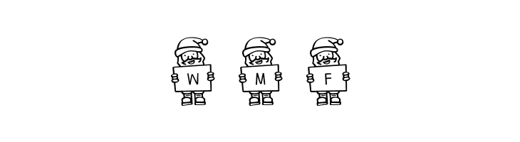 Merry Santa Letters  Free Fonts Download