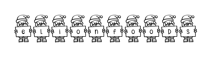 Merry Santa Letters  Free Fonts Download