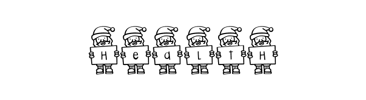 Merry Santa Letters  Free Fonts Download