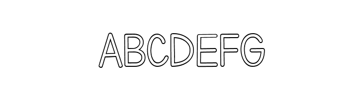 Letters for Learners Outline  Free Fonts Download