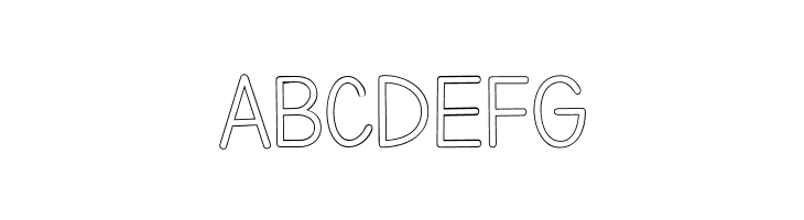 Letters for Learners Outline Light  Free Fonts Download