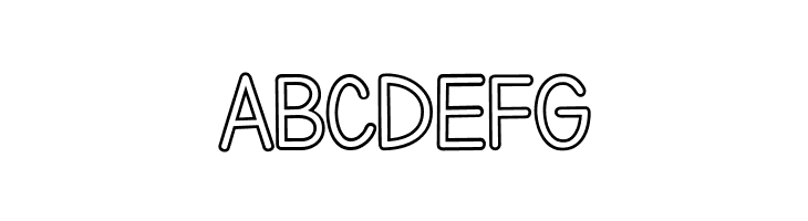 Letters for Learners Outline Bold  Free Fonts Download