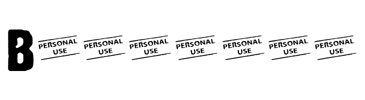 CF Punk Fashion PERSONAL Regular  Free Fonts Download