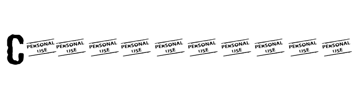 CF Punk Fashion PERSONAL Regular  Free Fonts Download