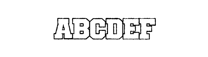 CF University of Nowhere PERSO Outline  Free Fonts Download