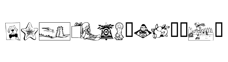 KR Christmas 2002 Dings 5  Free Fonts Download