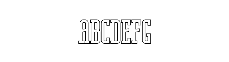 Nordin Slab Outline  Free Fonts Download
