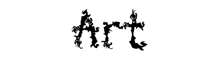 Spooky Flames - Personal Use  Free Fonts Download