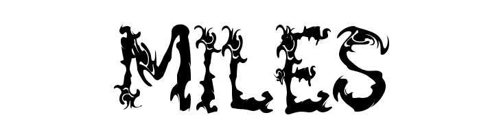 Spooky Flames - Personal Use  Free Fonts Download