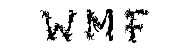 Spooky Flames - Personal Use  Free Fonts Download