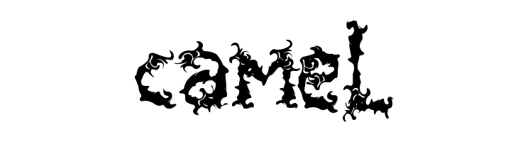 Spooky Flames - Personal Use  Free Fonts Download