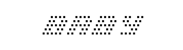 BM pinhole A13  Free Fonts Download