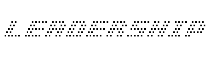 BM pinhole A13  Free Fonts Download